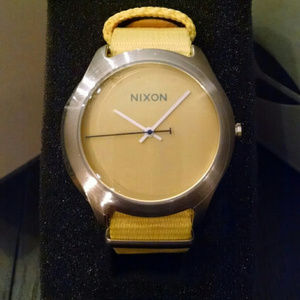 Nixon A348 Yellow Mod Womens Watch -NEW